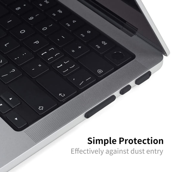 ENKAY Hat-Prince Silicone Anti-dust Plugs for MacBook Air 13.6 2022/2024 A2681 (M2) / A3113 (M3)(Translucent)