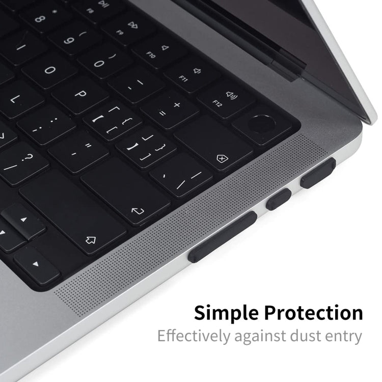 ENKAY Hat-Prince Silicone Anti-dust Plugs for MacBook Air 13.6 2022/2024 A2681 (M2) / A3113 (M3)(Translucent)
