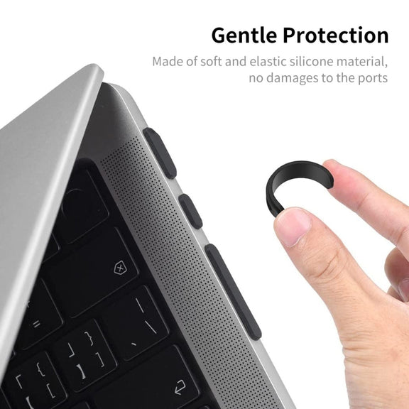ENKAY Hat-Prince Silicone Anti-dust Plugs for MacBook Air 13.6 2022/2024 A2681 (M2) / A3113 (M3)(Translucent)