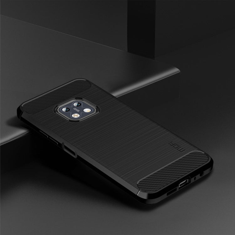 For Nokia XR20 MOFI Gentleness Series Brushed Texture Carbon Fiber Soft TPU Case(Black) - Nokia Cases by MOFI | Online Shopping South Africa | PMC TechLife | Buy Now Pay Later Mobicred