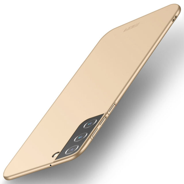 For Samsung Galaxy S22 5G MOFI Frosted PC Ultra-thin Hard Phone Case(Gold)