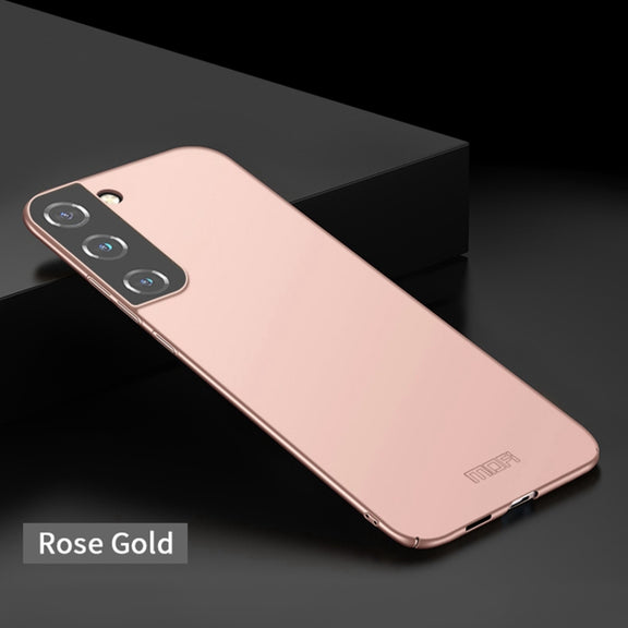 For Samsung Galaxy S22 5G MOFI Frosted PC Ultra-thin Hard Phone Case(Rose gold)