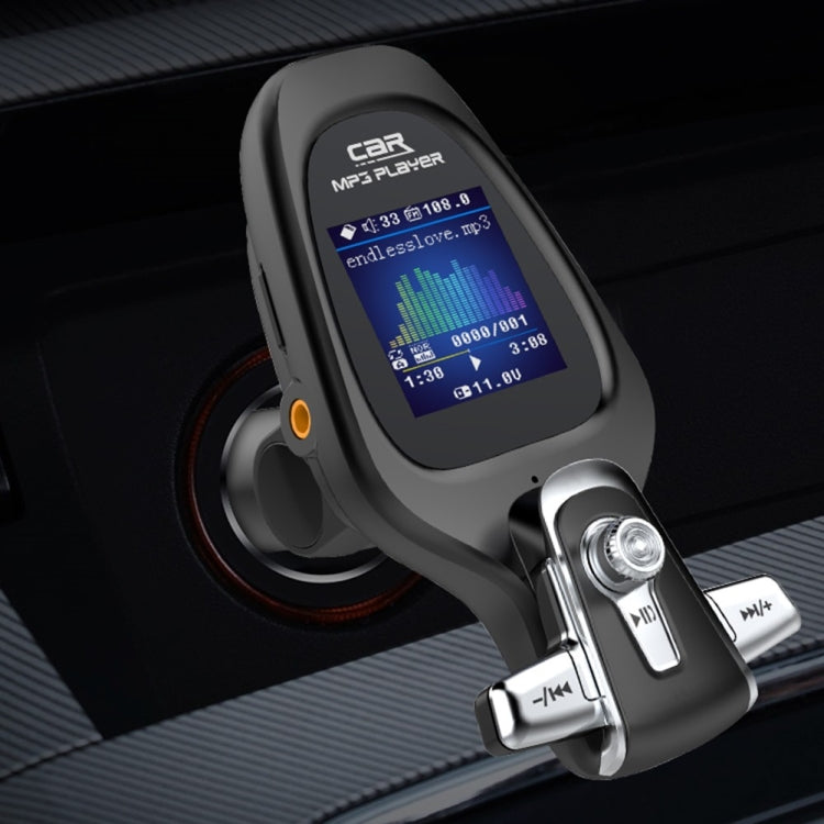 BT28 Car Color Screen Bluetooth MP3 Player AUX FM Transmitter QC3.0 - Bluetooth Car Kits by PMC TechLife | Online Shopping South Africa | PMC TechLife | Buy Now Pay Later Mobicred