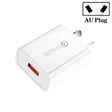 CA-25 QC3.0 USB 3A Fast Charger for Mobile Phone, AU Plug(White) - free shipping - PMC TechLife - Order now!
