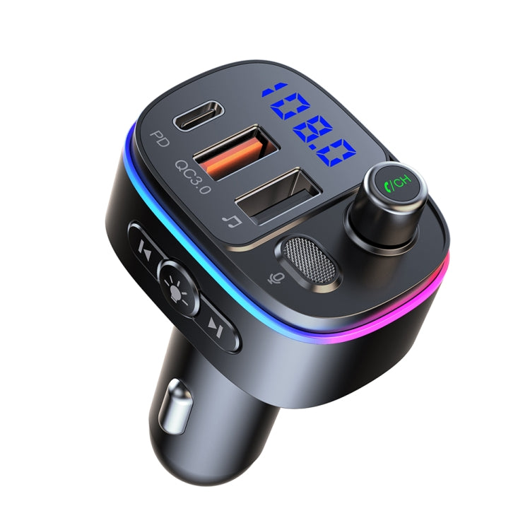 T65 Car Bluetooth FM Transmitter Dual USB Type-C QC3.0 Charger - free shipping - PMC TechLife - Order now!