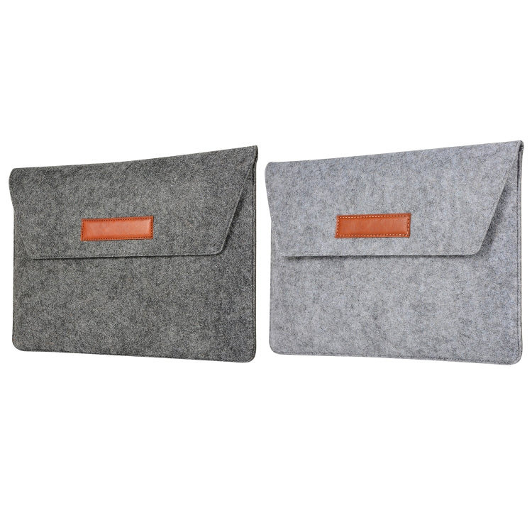 Felt Liner Bag Computer Bag Notebook Protective Cover For 12 inch(Black)