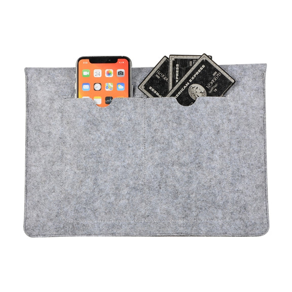 Felt Liner Bag Computer Bag Notebook Protective Cover For 15 inch(Grey)