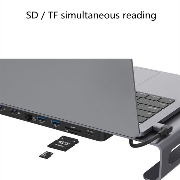 9-in-1 Multifunction Type-C Docking Station HUB Adapter