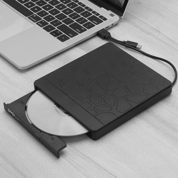 Multi-Functional External DVD Drive USB3.0 CD DVD +/-RW Burner with SD Slot