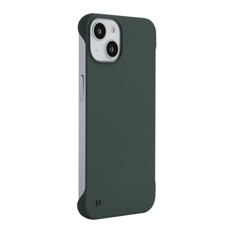 For iPhone 13 ENKAY Matte Frameless PC Phone Case(Dark Green) - iPhone 13 Cases by ENKAY | Online Shopping South Africa | PMC TechLife | Buy Now Pay Later Mobicred