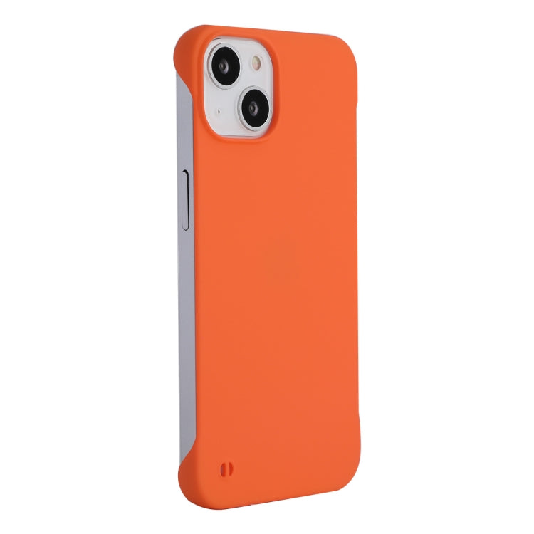 For iPhone 13 ENKAY Matte Frameless PC Phone Case(Orange) - iPhone 13 Cases by ENKAY | Online Shopping South Africa | PMC TechLife | Buy Now Pay Later Mobicred