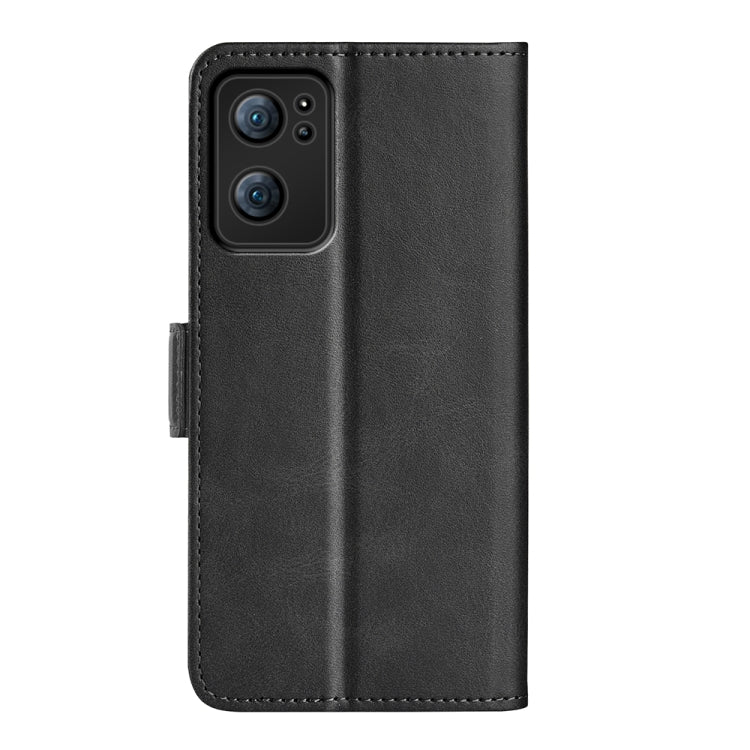 For OPPO Reno7 5G / Find X5 Lite Dual-side Magnetic Flip Leather Case(Black) - OPPO Cases by PMC TechLife | Online Shopping South Africa | PMC TechLife | Buy Now Pay Later Mobicred