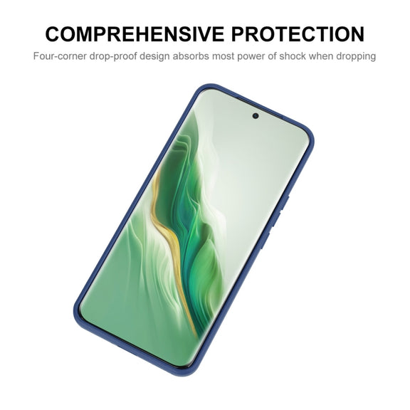 For Honor Magic6 ENKAY Liquid Silicone Soft Shockproof Phone Case(Dark Blue)