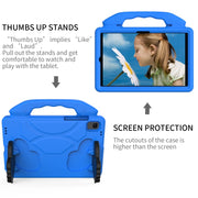 For Samsung Galaxy Tab A8 10.5 2021 X200 / X205 Thumb Bracket EVA Shockproof Tablet Case(Blue)