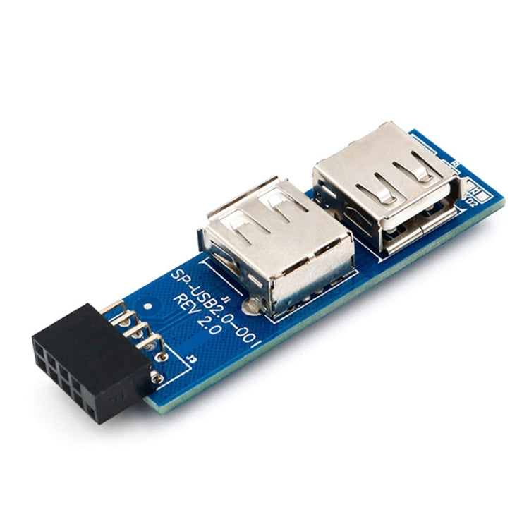 9 Pin PC Motherboard to 2 x USB 2.0 Female Converter for Dongle, Wireless Mouse Receiver - Others by PMC TechLife | Online Shopping South Africa | PMC TechLife