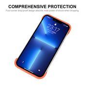 For iPhone 13 ENKAY Frameless Hollow Shockproof PC Case(Blue)