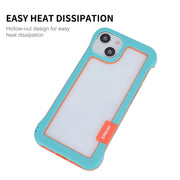 For iPhone 13 ENKAY Frameless Hollow Shockproof PC Case(Black)