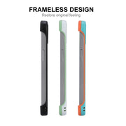 For iPhone 12 / 12 Pro ENKAY Frameless Hollow PC Case + Glass Film(White)