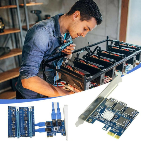 PCI-e 4 Ports USB 3.0 Expansion Card