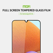 For Samsung Galaxy A33 5G MOFI 9H 2.5D Full  Tempered Glass Film(Black)