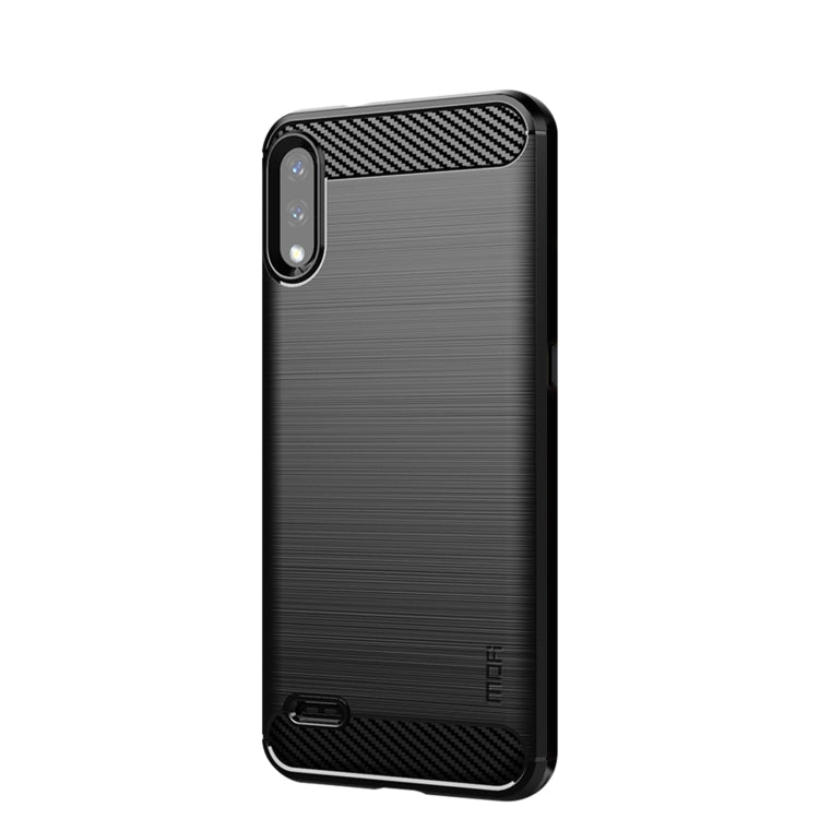 For LG K22 / K22 Plus MOFI Gentleness Brushed Carbon Fiber Soft TPU Case(Black) - free shipping - PMC TechLife - Order now!