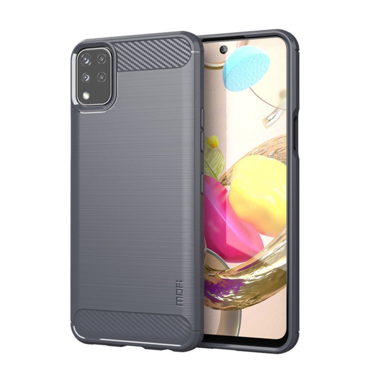 For LG K42 MOFI Gentleness Brushed Carbon Fiber Soft TPU Case(Gray) - LG Cases by MOFI | Online Shopping South Africa | PMC TechLife | Buy Now Pay Later Mobicred