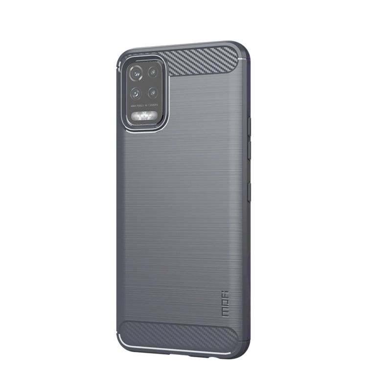For LG K52 / K62 / K62+ / Q52 / Q62  MOFI Gentleness Brushed Carbon Fiber Soft TPU Case(Gray) - LG by MOFI | Online Shopping South Africa | PMC TechLife | Buy Now Pay Later Mobicred