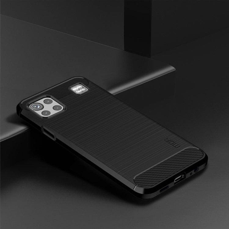For LG K92 MOFI Gentleness Brushed Carbon Fiber Soft TPU Case(Black) - LG Cases by MOFI | Online Shopping South Africa | PMC TechLife | Buy Now Pay Later Mobicred