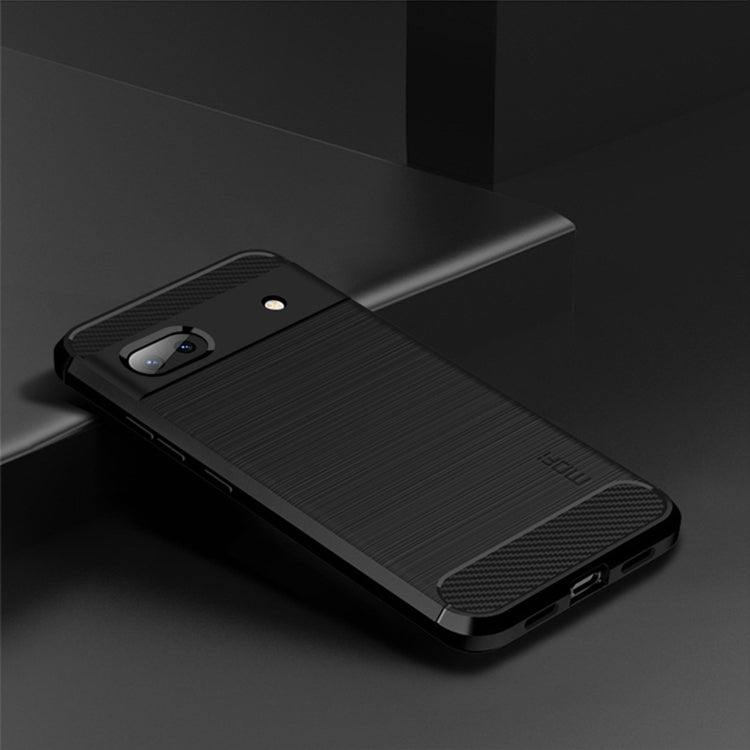 For Google Pixel 6A MOFI Gentleness Brushed Carbon Fiber Soft TPU Case(Black) - Google Cases by MOFI | Online Shopping South Africa | PMC TechLife | Buy Now Pay Later Mobicred