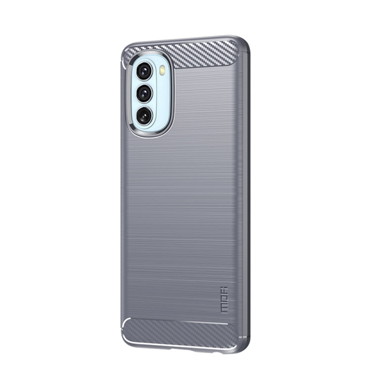 For Motorola Moto G51  5G MOFI Gentleness Brushed Carbon Fiber Soft TPU Case(Gray) - Motorola Cases by MOFI | Online Shopping South Africa | PMC TechLife | Buy Now Pay Later Mobicred