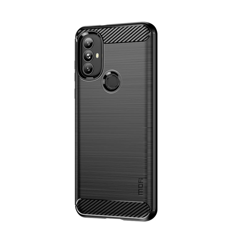 For Motorola Moto G Power 2022 MOFI Gentleness Brushed Carbon Fiber Soft TPU Case(Black) - Motorola Cases by MOFI | Online Shopping South Africa | PMC TechLife | Buy Now Pay Later Mobicred