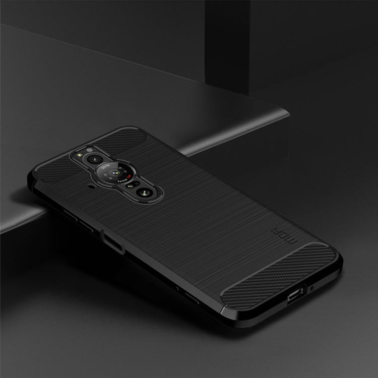 For Sony Xperia Pro-I MOFI Gentleness Brushed Carbon Fiber Soft TPU Case(Black) - Sony Cases by MOFI | Online Shopping South Africa | PMC TechLife