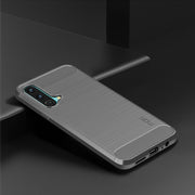 For OnePlus Nord CE 5G MOFI Gentleness Brushed Carbon Fiber Soft TPU Case(Grey)
