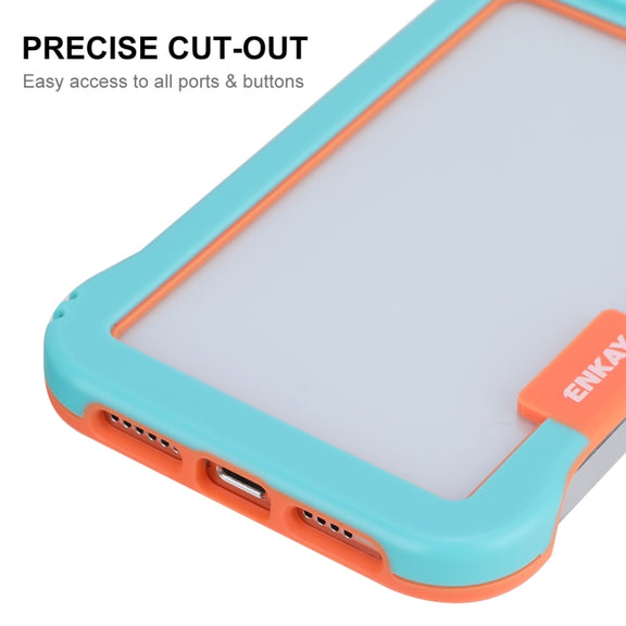 For iPhone 13 Pro ENKAY Frameless Hollow Shockproof PC Case (Black)