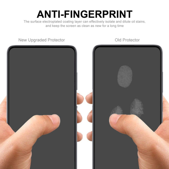 For iPhone 13 Pro ENKAY Frameless Hollow PC Case + Glass Film (Black)