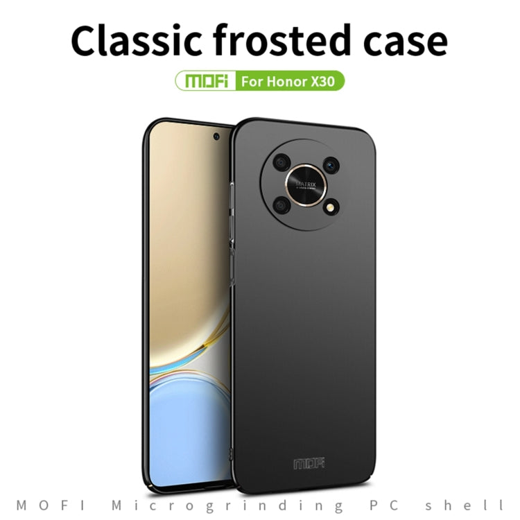 For Honor X30 5G MOFI Frosted PC Ultra-thin Hard Case(Black) - Honor Cases by MOFI | Online Shopping South Africa | PMC TechLife | Buy Now Pay Later Mobicred