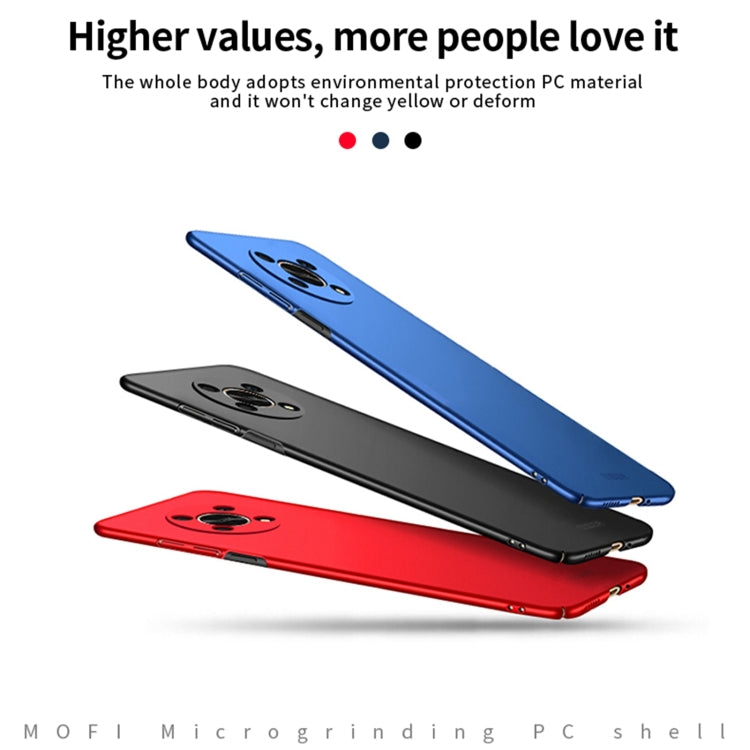 For Honor X30 5G MOFI Frosted PC Ultra-thin Hard Case(Blue) - Honor Cases by MOFI | Online Shopping South Africa | PMC TechLife | Buy Now Pay Later Mobicred