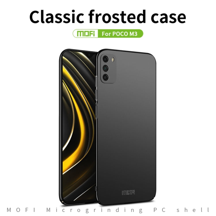 For Xiaomi Poco M3 / Redmi 9T MOFI Frosted PC Ultra-thin Hard Case(Red) - Xiaomi Cases by MOFI | Online Shopping South Africa | PMC TechLife