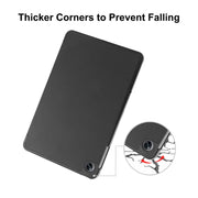 For OPPO Pad Air ENKAY Tri-fold Custer Texture Leather Smart Tablet Case(Red)