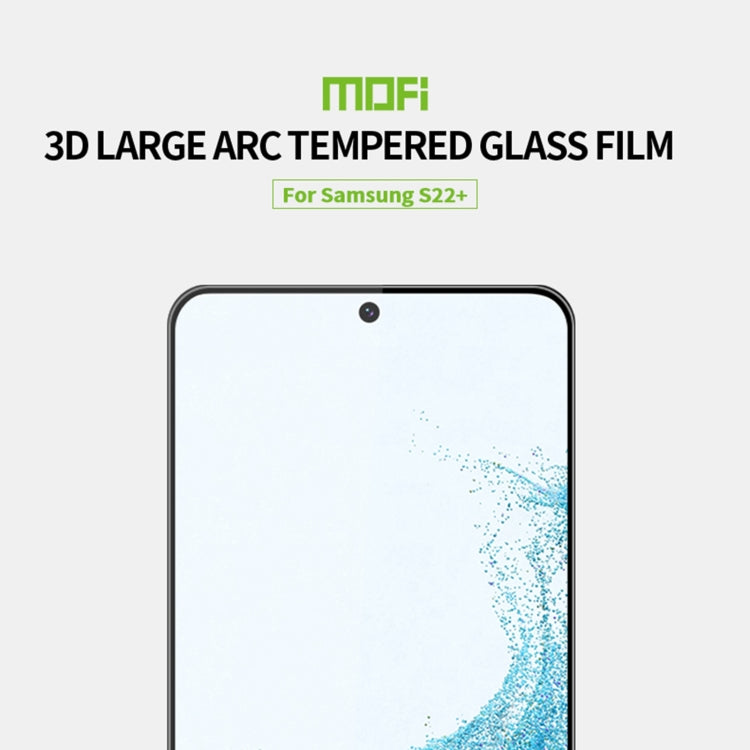 For Samsung Galaxy S22+ 5G MOFI 9H 3D Explosion-proof Tempered Glass Film(Black) - Galaxy Tempered Glass by MOFI | Online Shopping South Africa | PMC TechLife | Buy Now Pay Later Mobicred