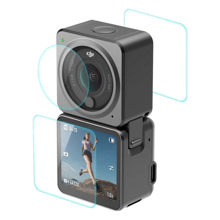 For DJI Action 2 ENKAY 0.2mm 9H Tempered Glass Screen Film, Version:Dual-Screen Combo - Protective Film & Stickers by ENKAY | Online Shopping South Africa | PMC TechLife | Buy Now Pay Later Mobicred