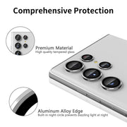 For Samsung Galaxy S22 Ultra 5G ENKAY Aluminium Alloy + Tempered Glass Camera Lens Cover (Colour)