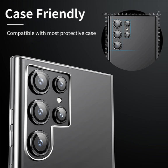 For Samsung Galaxy S22 Ultra 5G ENKAY Aluminium Alloy + Tempered Glass Camera Lens Cover (Colour)