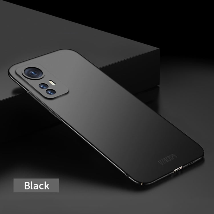 For Xiaomi 12 / 12X MOFI Frosted PC Ultra-thin Hard Phone Case(Black) - Xiaomi Cases by MOFI | Online Shopping South Africa | PMC TechLife | Buy Now Pay Later Mobicred