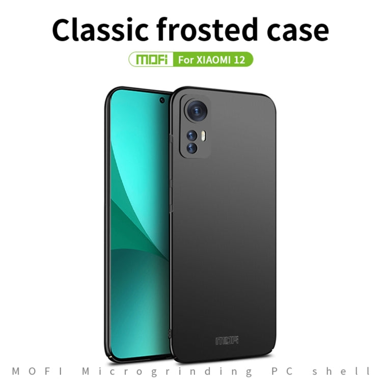 For Xiaomi 12 / 12X MOFI Frosted PC Ultra-thin Hard Phone Case(Red)