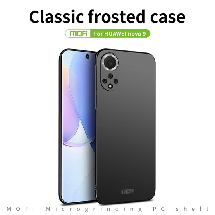 For Huawei Nova 9 MOFI Frosted PC Ultra-thin Hard Phone Case(Black) - Huawei Cases by MOFI | Online Shopping South Africa | PMC TechLife | Buy Now Pay Later Mobicred