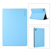 For Samsung Galaxy Tab A8 10.5 2021 X200/X205 ENKAY Leather Stand Smart Tablet Case(Light Blue)