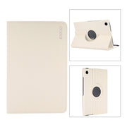 For Samsung Galaxy Tab A8 10.5 2021 X200/X205 ENKAY 360 Degree Rotation Litchi Leather Smart Case(Beige)