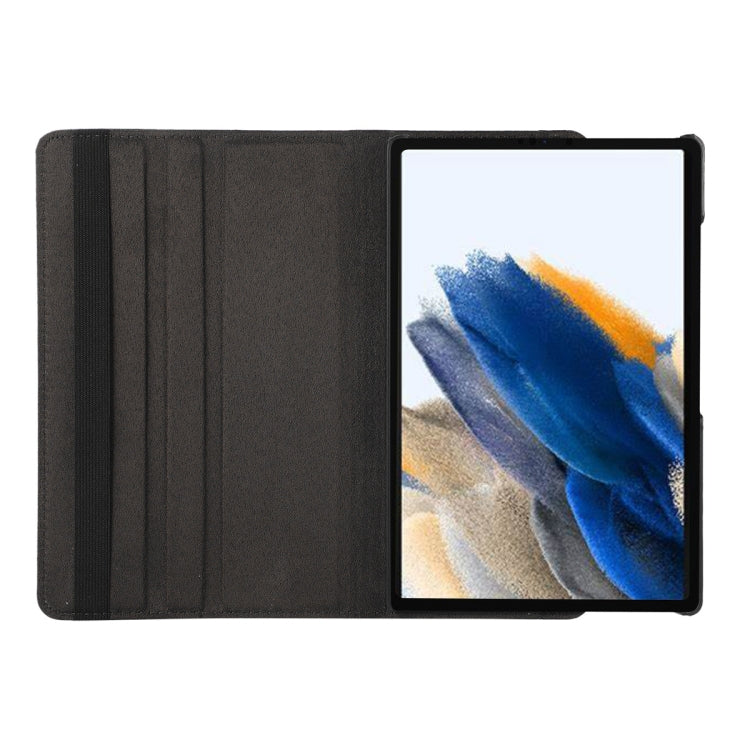 For Samsung Galaxy Tab A8 10.5 2021 X200/X205 ENKAY 360 Degree Rotation Litchi Leather Smart Case(Beige)