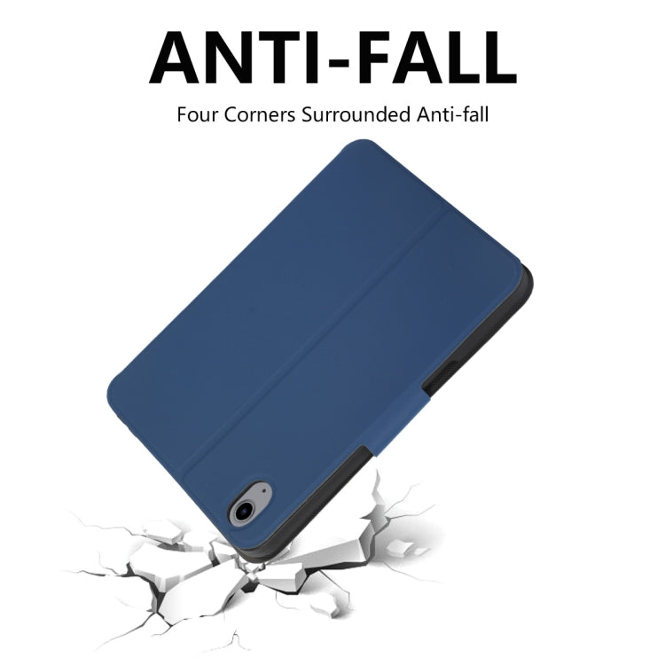 For iPad mini 2024 / mini 6 ENKAY Leather Stand Smart Tablet Case(Dark Blue) - free shipping - PMc TechLife - Order now!